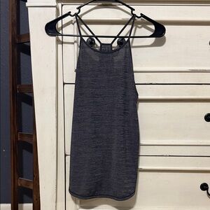 Lululemon Charcoal Gray/Black Athletic Tank